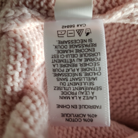 Express Distressed Sweater Pale Pink NWT Medium - Picture 9 of 10